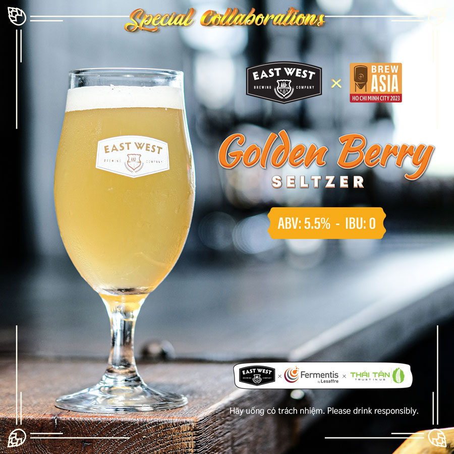 Golden Berry Seltzer