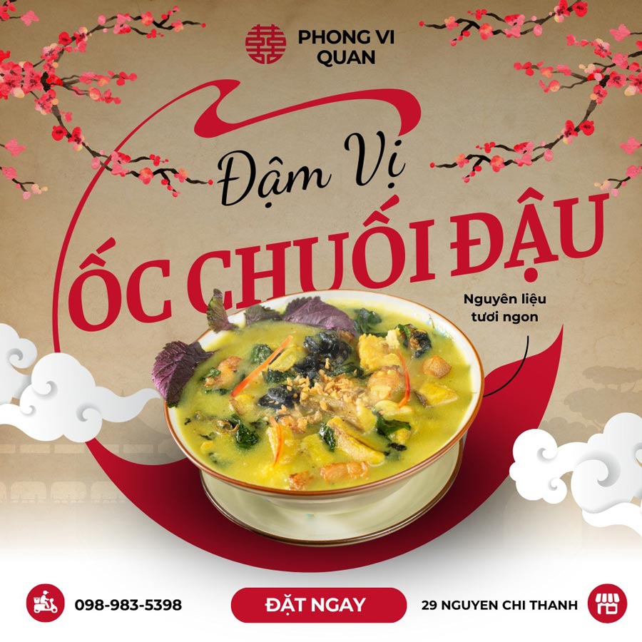 Đậm vị ÔC CHUỐI ĐẬU