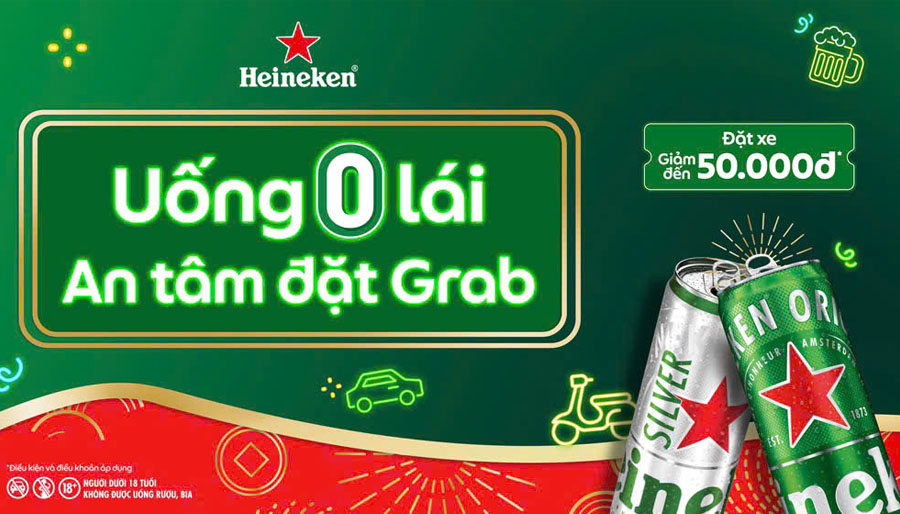 UỐNG 0 LÁI -AN TÂM ĐẶT GRAB