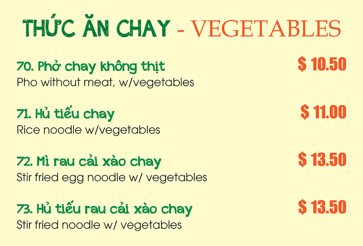 THỨC ĂN CHAY