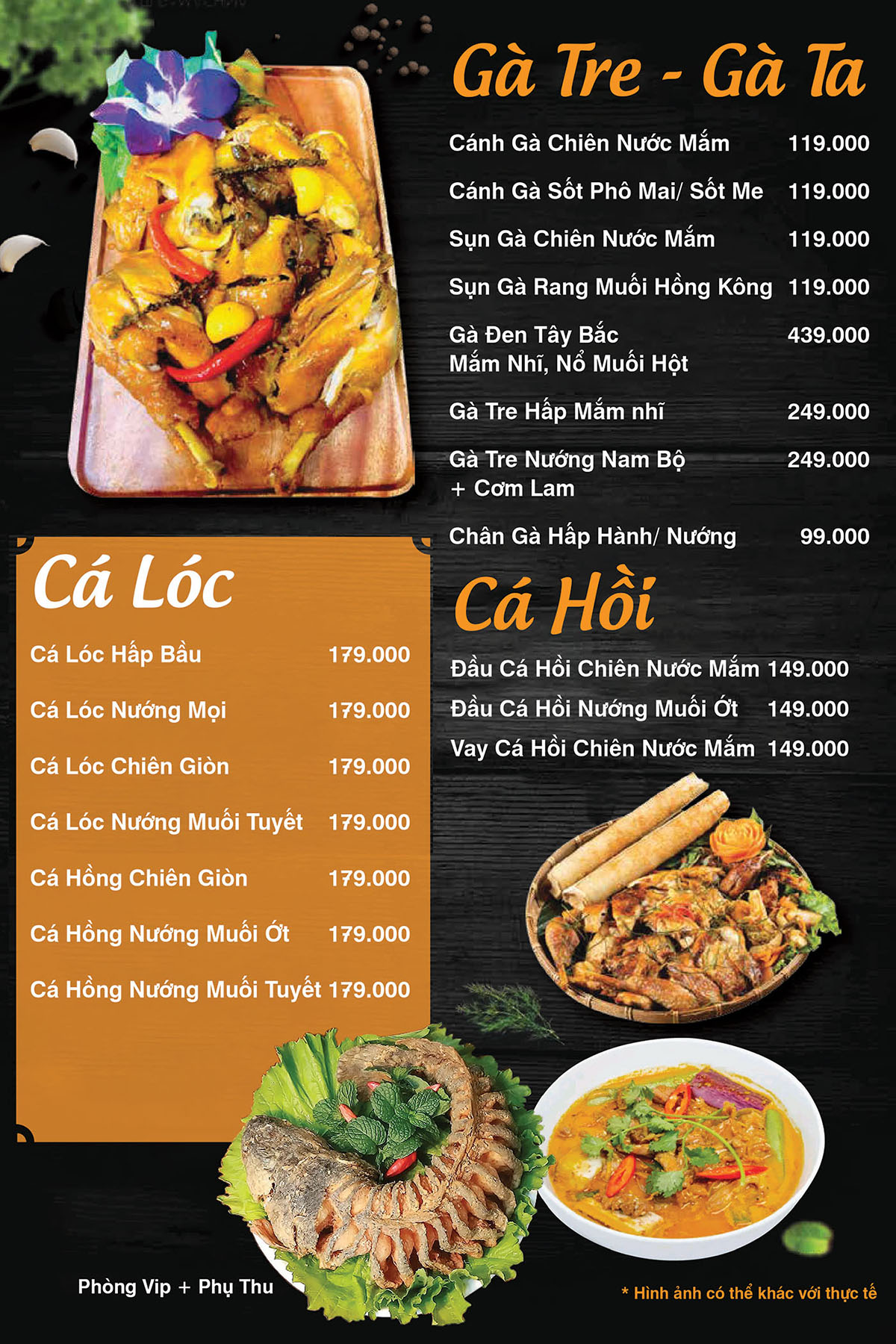 Gà Tre - Gà Ta - Cá Hồi - Cá Lóc