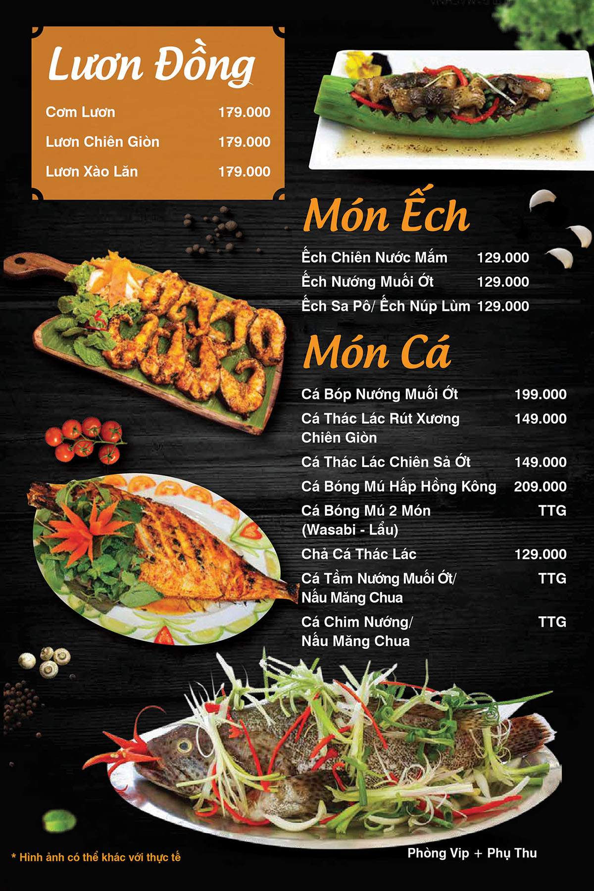 Món Cá - Món Ếch - Lươn Đồng
