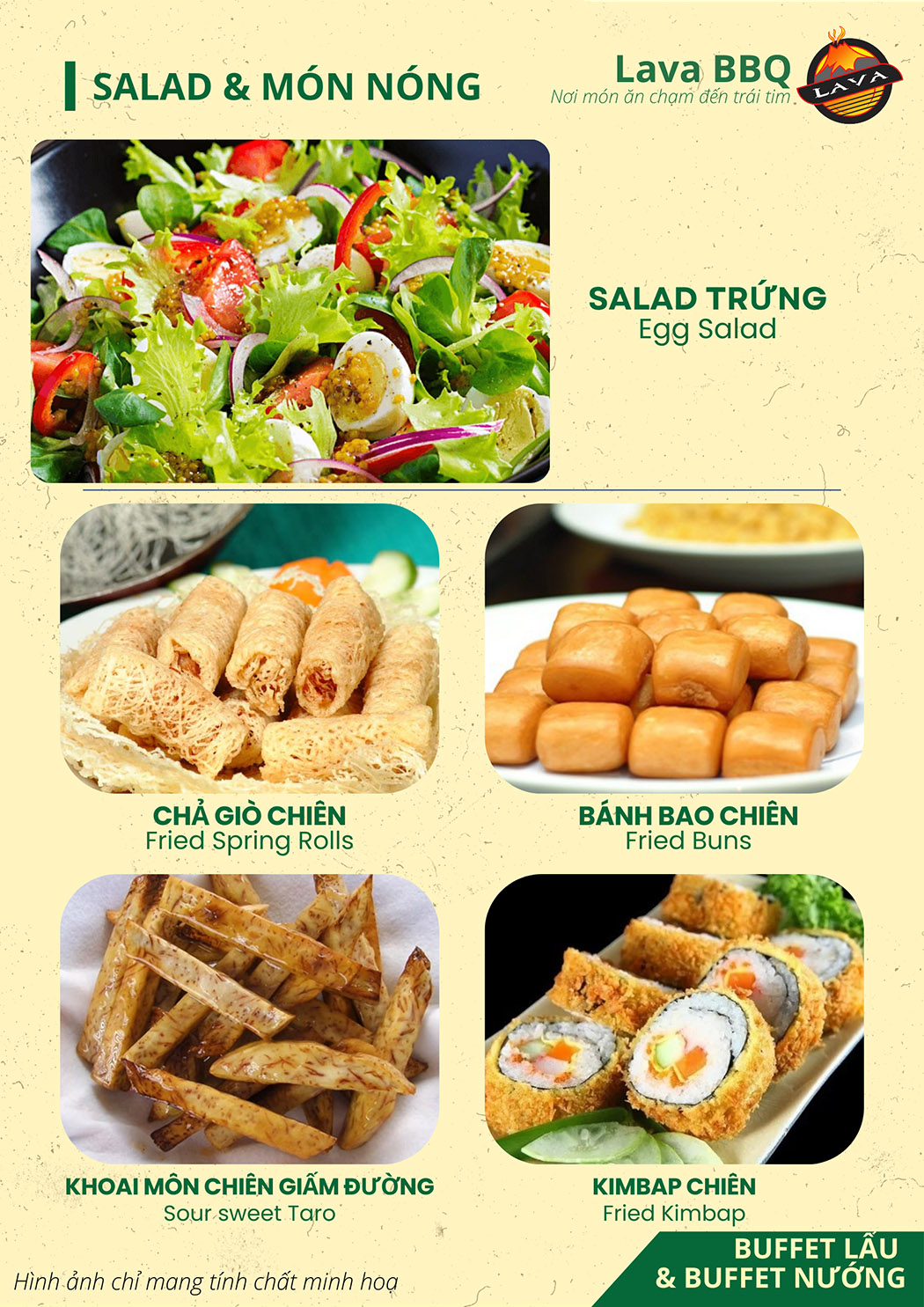 SALAD VÀ MÓN NÓNG