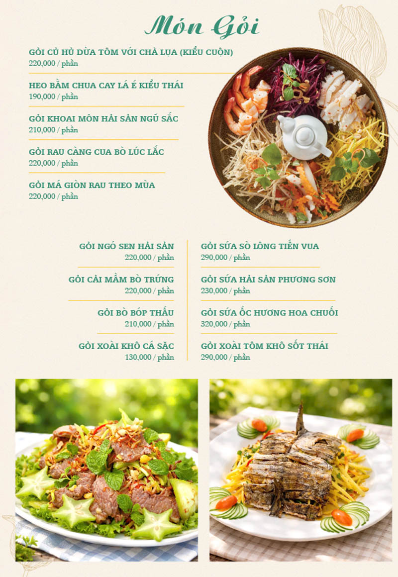 Nên kết hợp menu offline với menu online để cập nhật ảnh món nhanh hơn