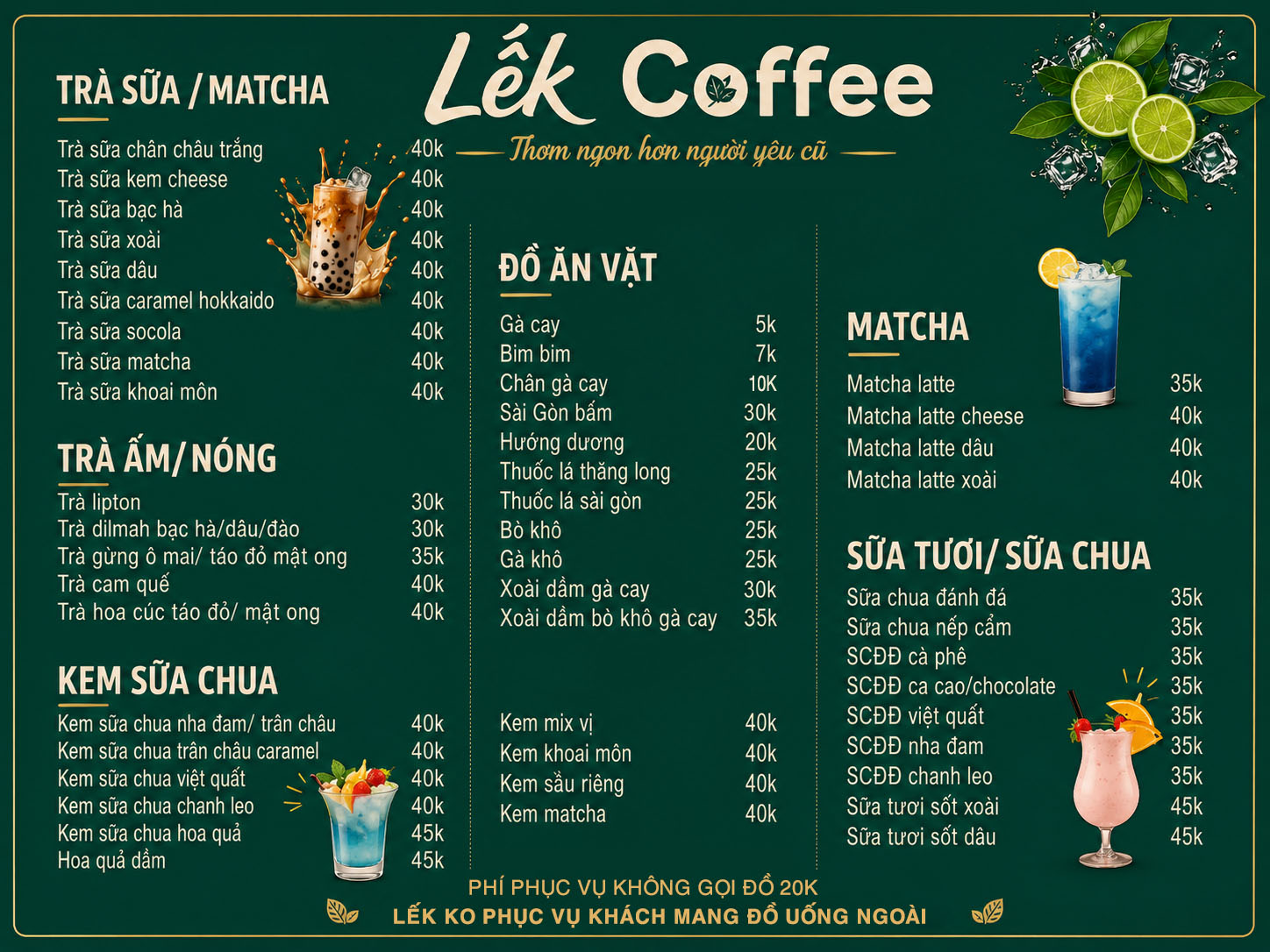 TRÀ SỮA / MATCHA