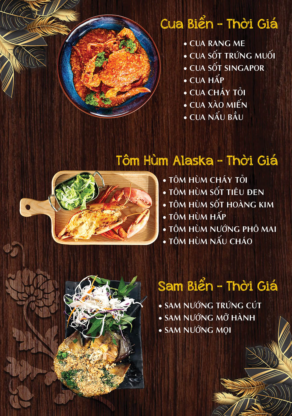 Cua Biển - Tôm Hùm - Sam Biển