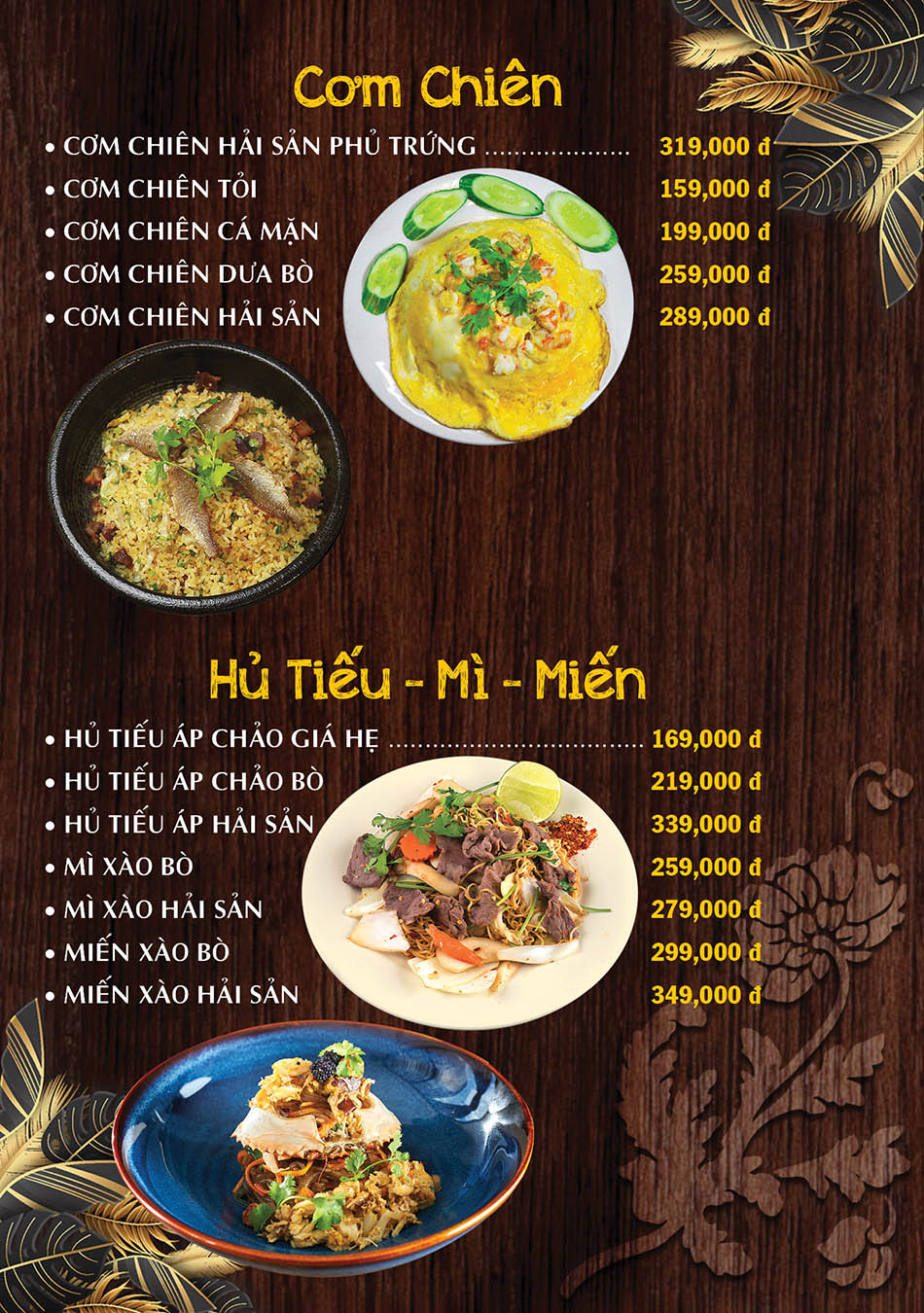Cơm Chiên - Hủ Tiếu - Mì - Miến