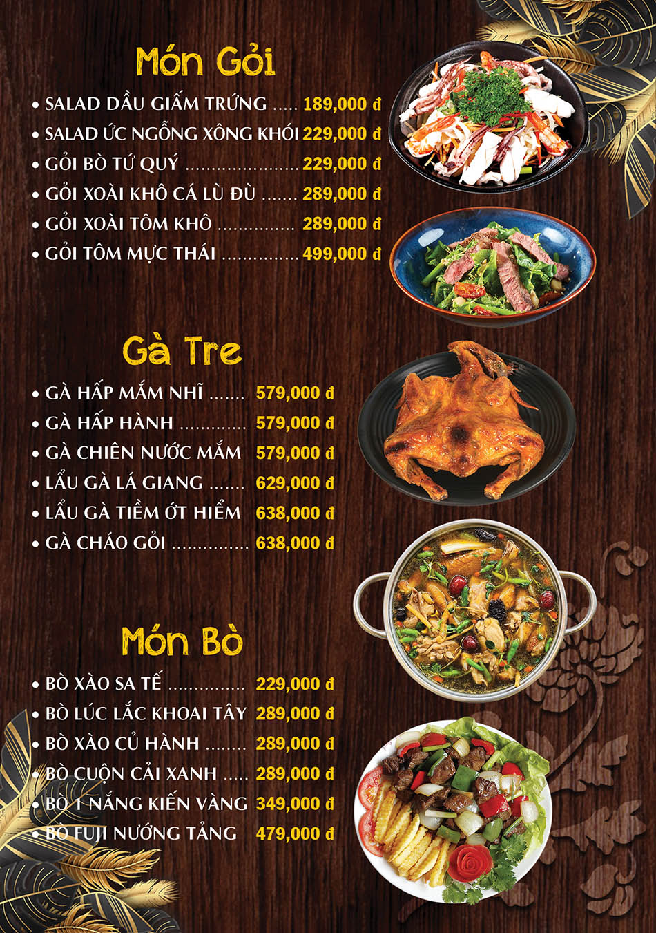 Món Gỏi - Gà Tre - Món Bò