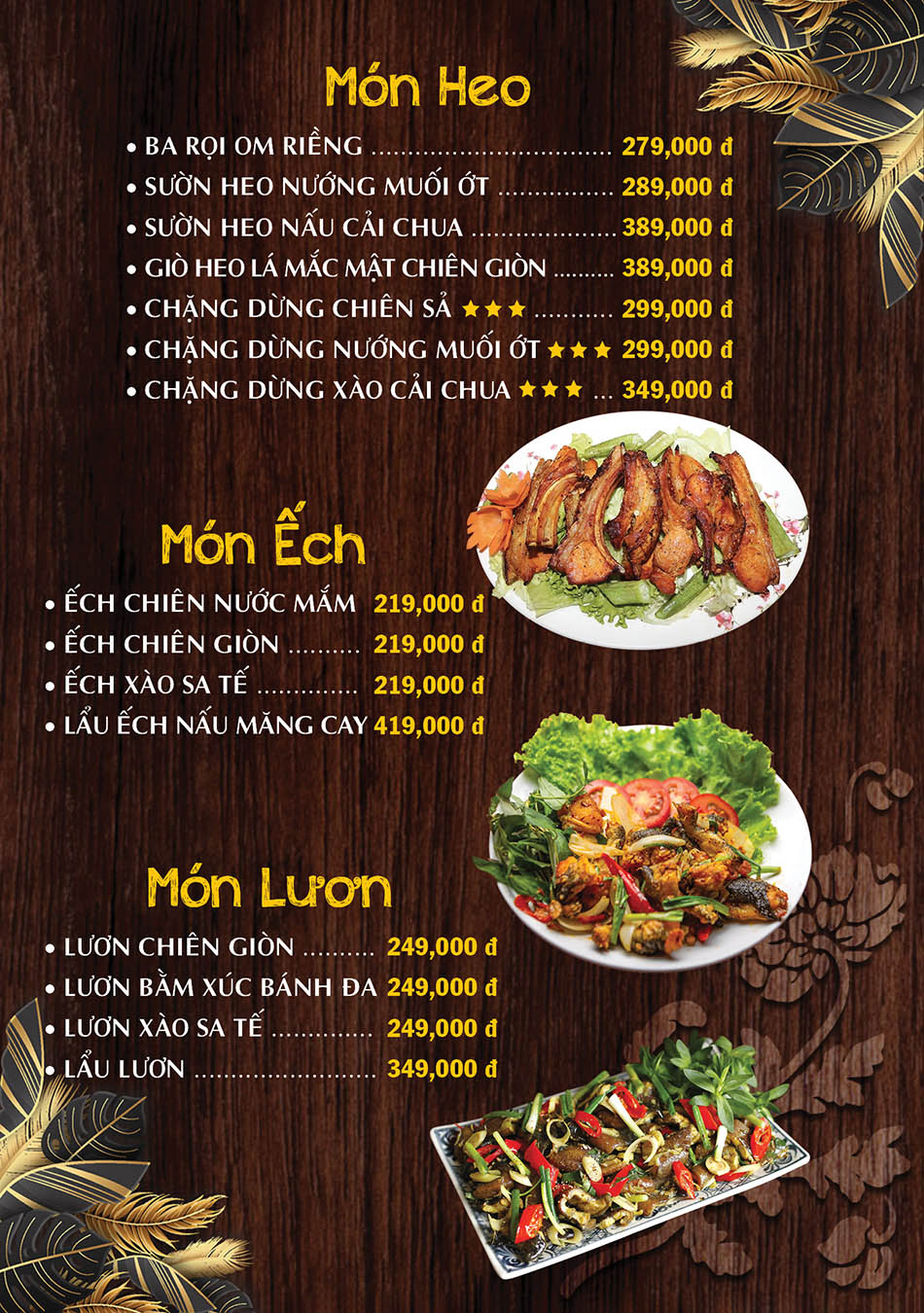 Món Heo - Món Ếch - Món Lươn