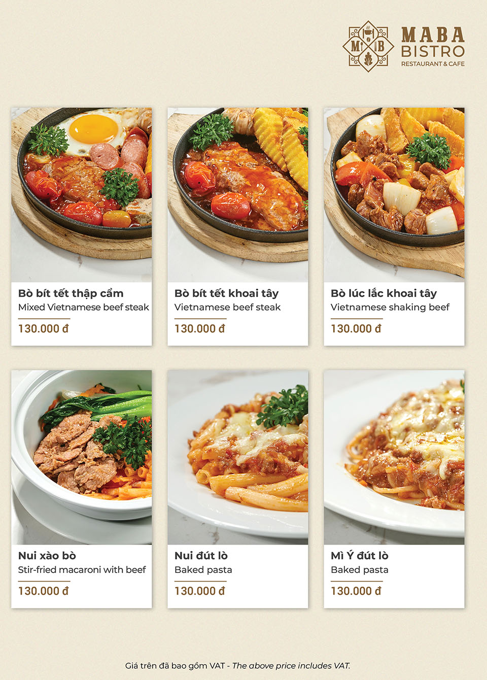 Một bộ ảnh menu đẹp giúp tạo ấn tượng từ cái nhìn đầu tiên