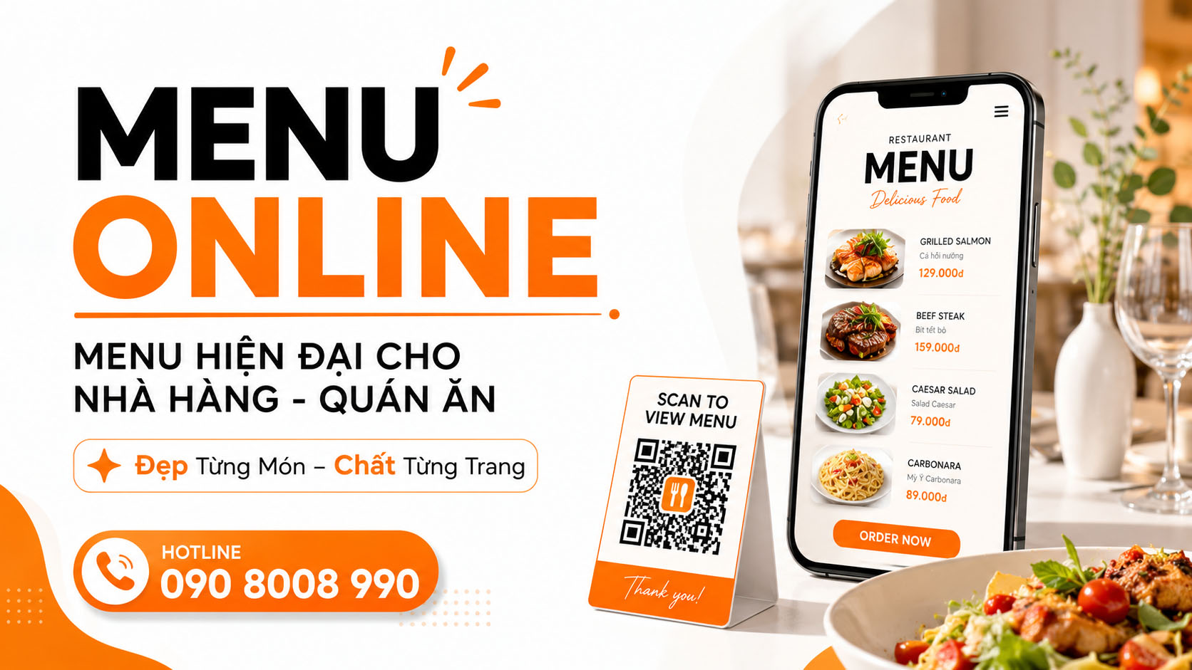 Dịch vụ menu online