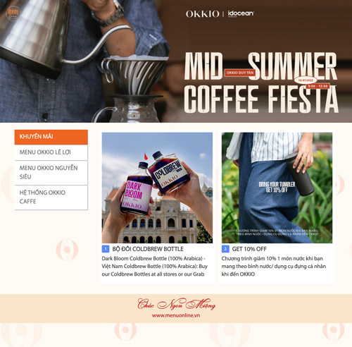 Dễ giới thiệu sản phẩm mới, khuyến mãi trên menu online