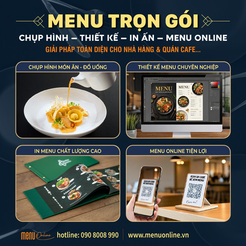 Dịch vụ làm menu đầy đủ