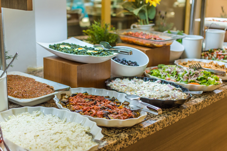 Menu buffet đa dạng