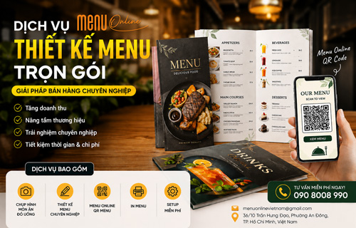 Dịch vụ làm menu trọn gói