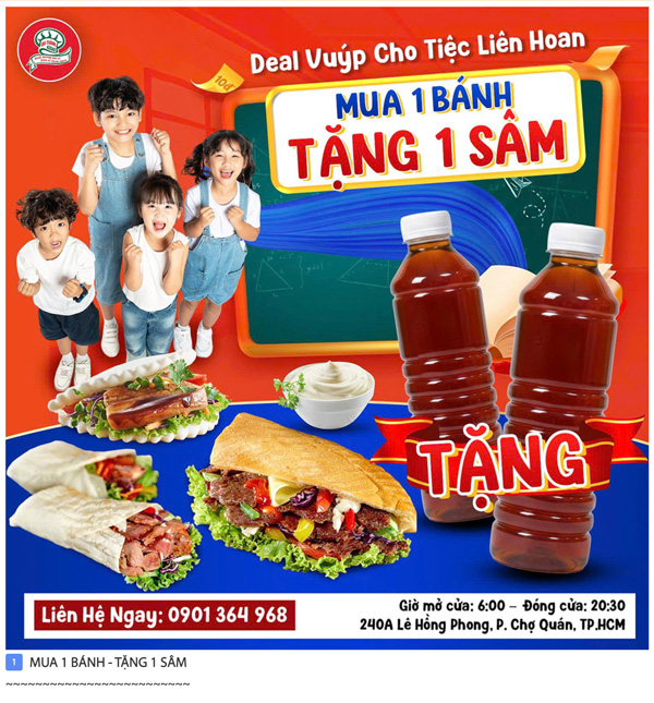 Mua 1 Bánh Tặng 1 Sâm