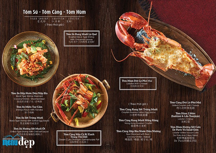 Thiết kế menu đẹp