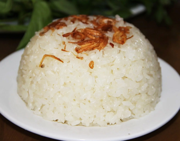 Xôi nếp gà gáy - món ngon của sự kì công