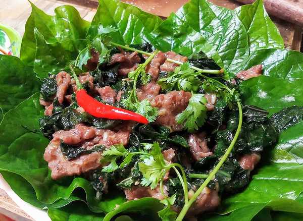 Thịt trâu lá trơng