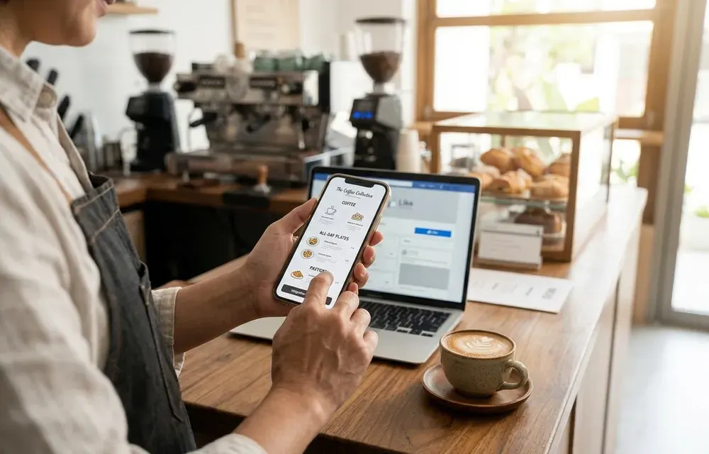 Gắn Menu Online vào Fanpage giúp khách hàng xem toàn bộ thông tin món ăn, đồ uống, giá bán và mô tả sản phẩm ngay trên kênh họ đang tương tác