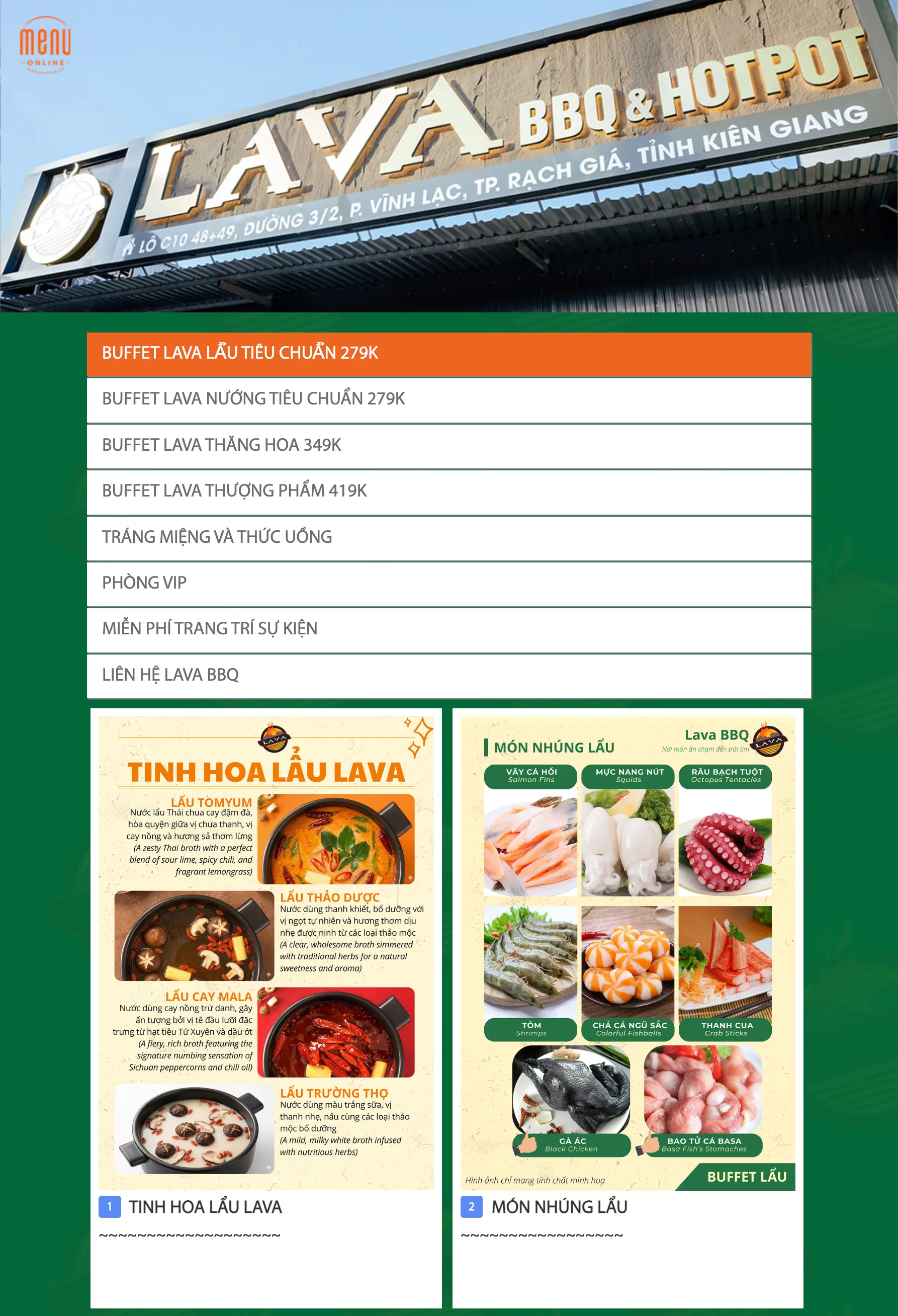 Menu Online